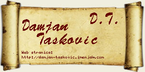 Damjan Tasković vizit kartica